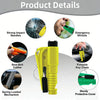 Yellow 3-in-1 car emergency tool featuring needles, whistle, cutter, and chain.