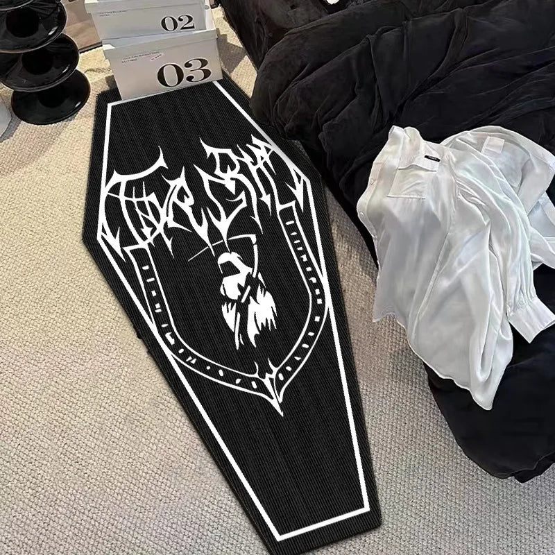Gothic Skull Print Non-Slip Floor Mat