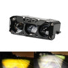 Dual Color LED Spotlight with High/Low Beam for Motorcycles and Vehicles