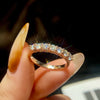 925er Sterlingsilber Moissanit Ewigkeitsring