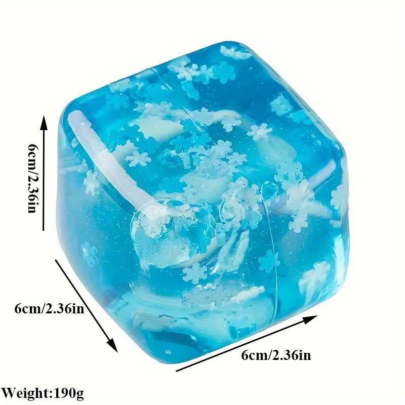 Translucent Snowflake Stress Ball
