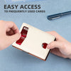 Slim RFID-Blocking Carbon Fiber Leather Wallet