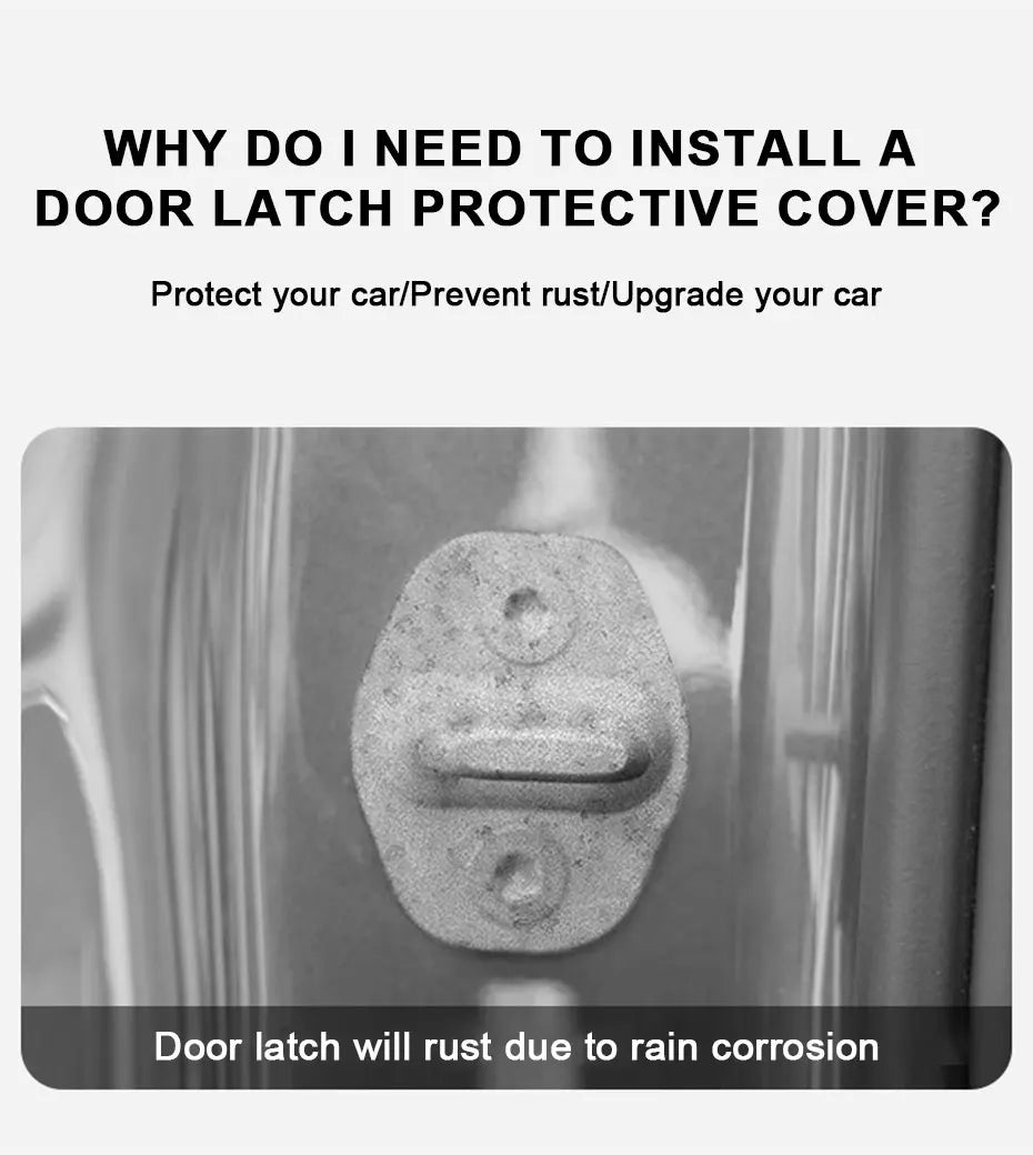 Silicone Car Door Lock Protector Covers (Set of 4)