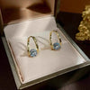 925 Sterling Silver Huggie Hoop Earrings with Moissanite
