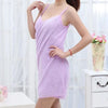 Soft Quick-Dry Wearable Towel Wrap with Adjustable Straps