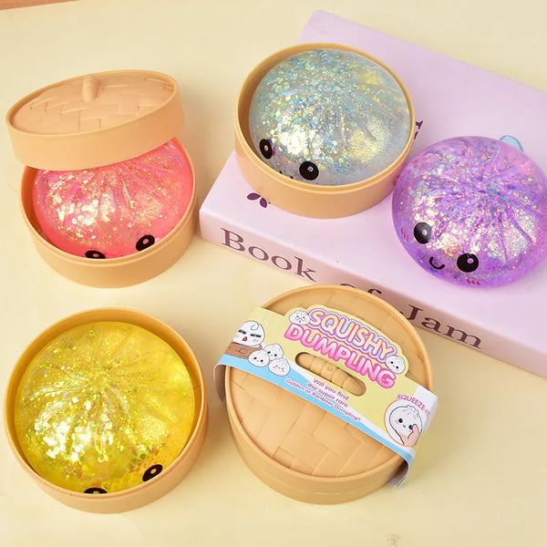 Glitter Dumpling Squishy Stress Relief Toy