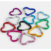 Vibrant Heart-Shaped Carabiner Clips for Keys & DIY Jewelry