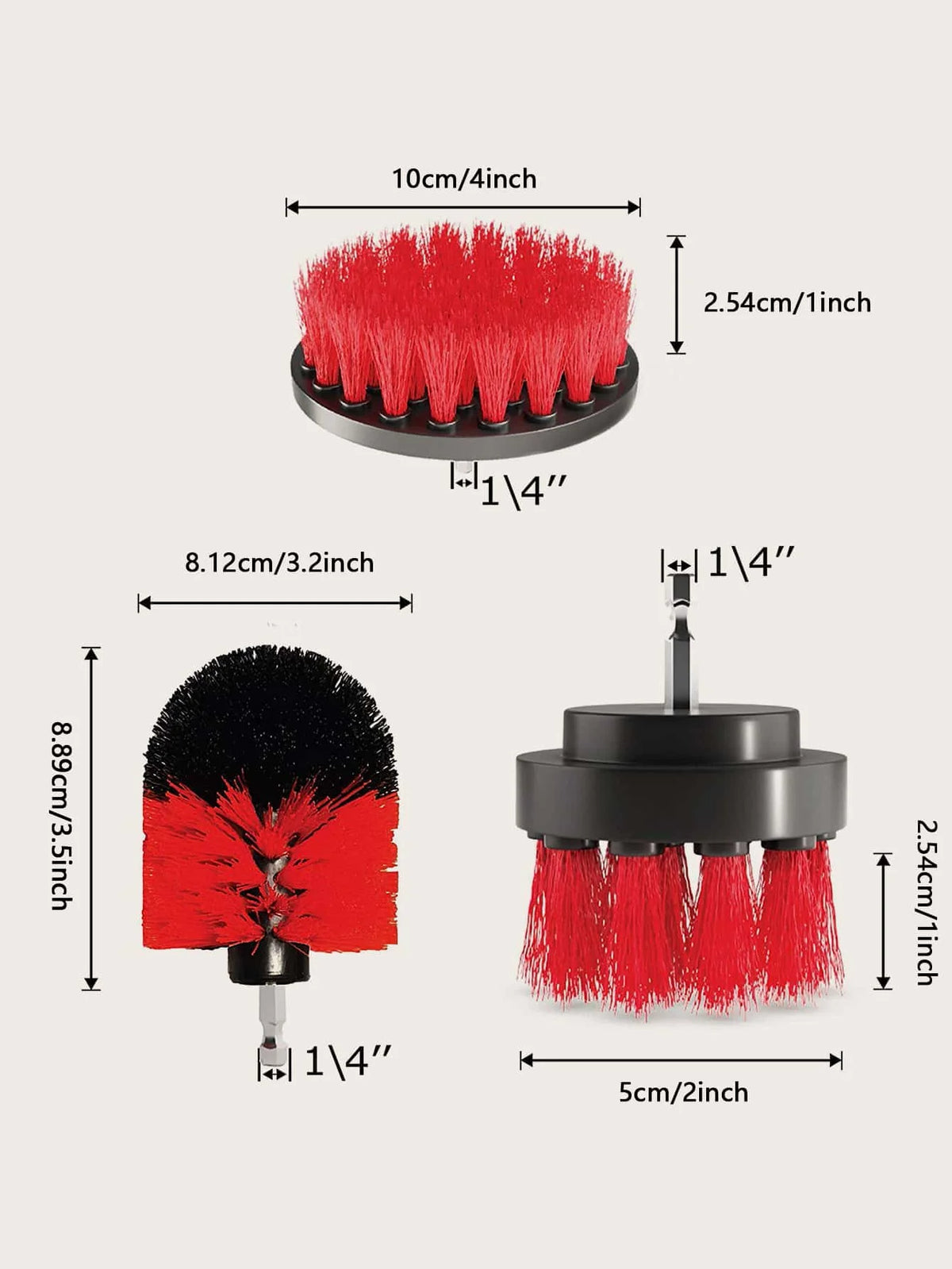 Rotary Drill Brush Cleaning Kit for Deep Scrubbing