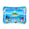A colorful inflatable baby play mat featuring sea creatures and clouds for tummy time development.