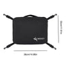 Black waterproof paddle board deck bag with cooler lining and adjustable straps