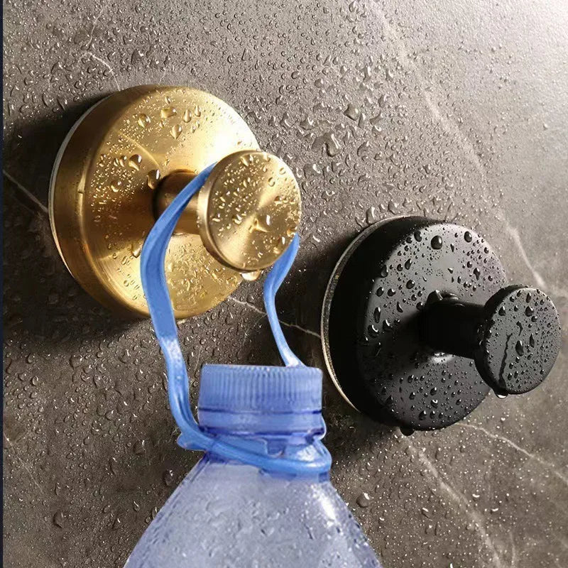 Stainless Steel Suction Cup Hooks - No-Drill Towel Holder