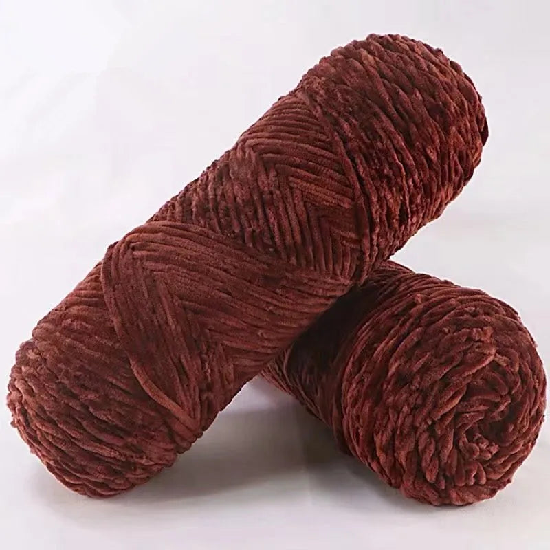 Soft Chenille Yarn for Knitting and Crochet