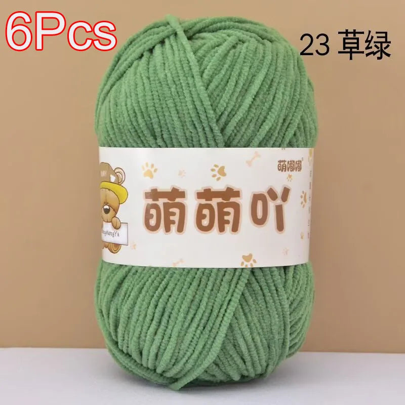 Soft Chenille Yarn for Crocheting and Knitting