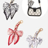 Elegant Bow Chain Bag Strap with Hanging Charm
