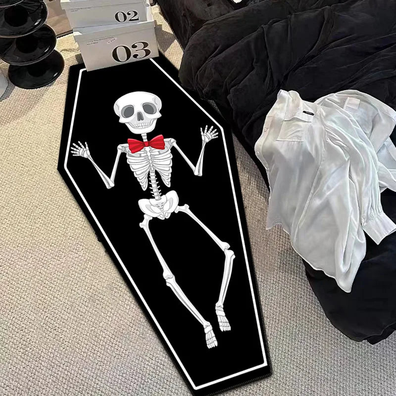 Gothic Skull Print Non-Slip Floor Mat