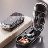 Portable Pill Cutter and Storage Box with Dustproof Lid