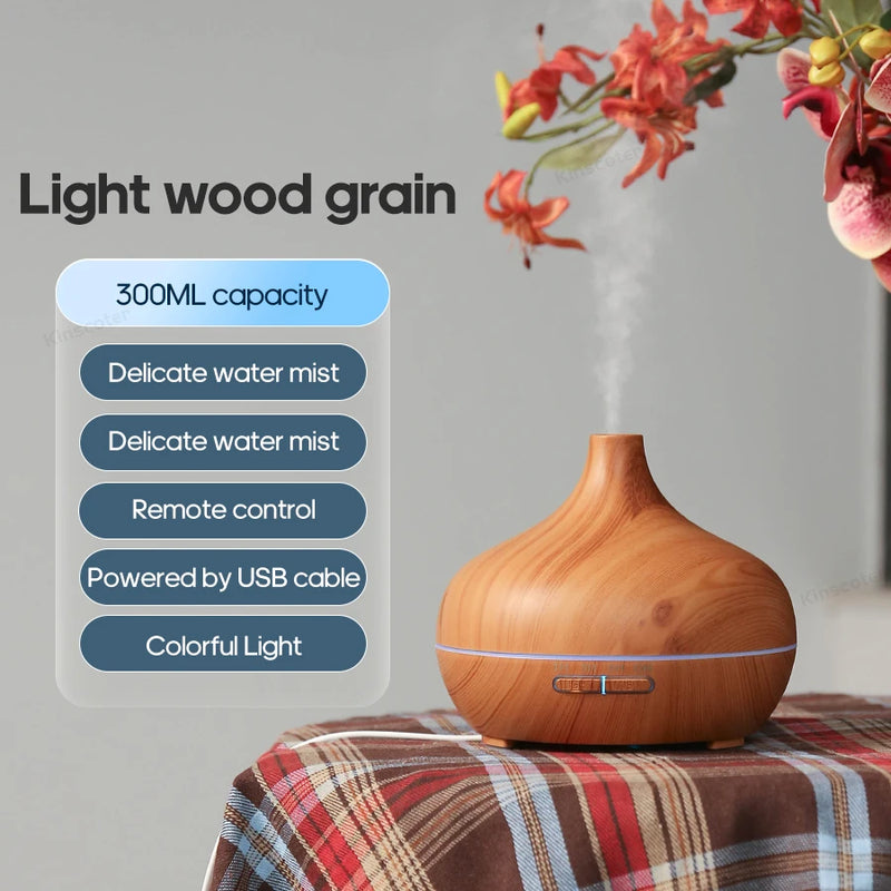 Wood Grain USB Aromatherapy Diffuser