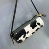 Vintage Y2K Vegetable-Tanned Leather Cylinder Bag