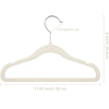 Kids' Velvet Non-Slip Slim Hangers with 360° Swivel Hooks (10-Pack)