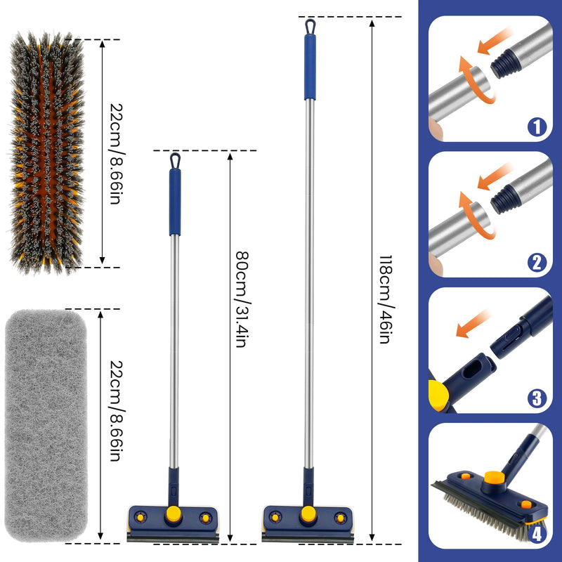 3-in-1 Extendable Long Handle Cleaning Brush