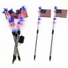 Solar-Powered LED American Flag Pathway Lights