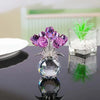 Bouquet de Roses en Cristal - Arrangement Floral Éternel en Verre