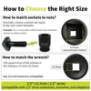 Heavy-Duty Square Drive Impact Socket Adapter Set