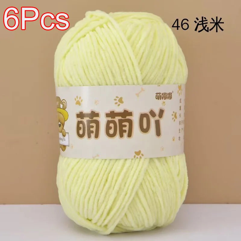 Soft Chenille Yarn for Crocheting and Knitting