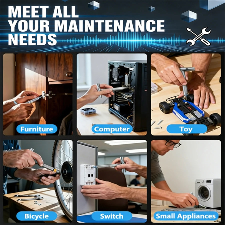 24-in-1 Ratchet Screwdriver Set with Magnetic Bits