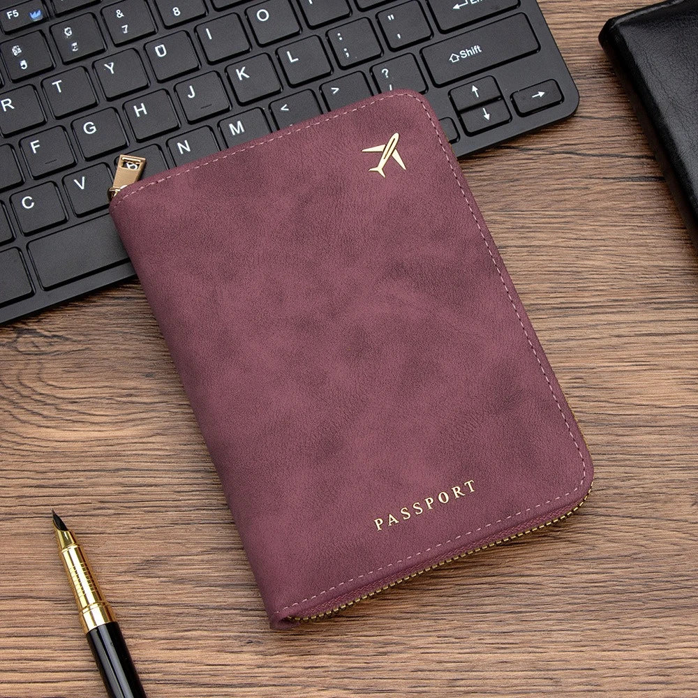 Travel Passport and Wallet Organizer with RFID Protection