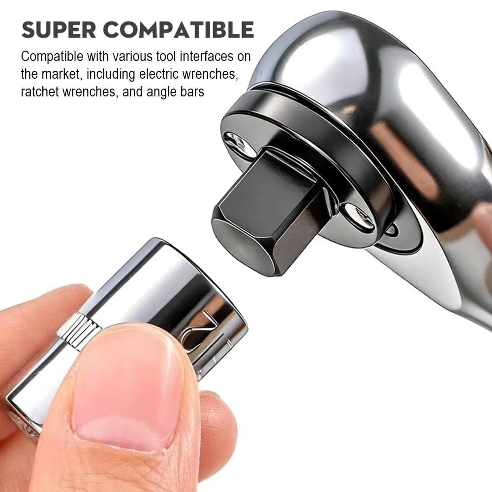 4-Piece Impact Socket Adapter Set with Chrome Vanadium Steel Construction
