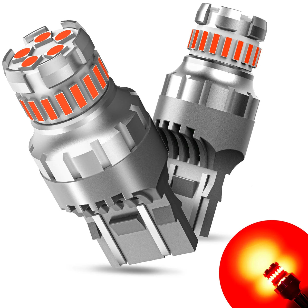 T20 7443 LED Brake Light Bulbs with Canbus Compatibility