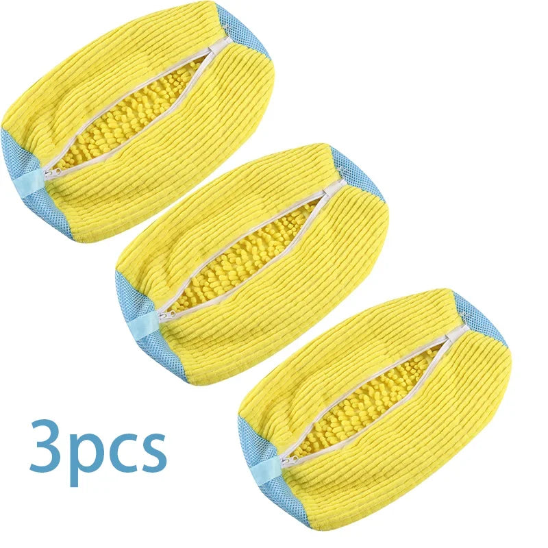 Reusable Shoe Wash Bag with Secure Zip Closure