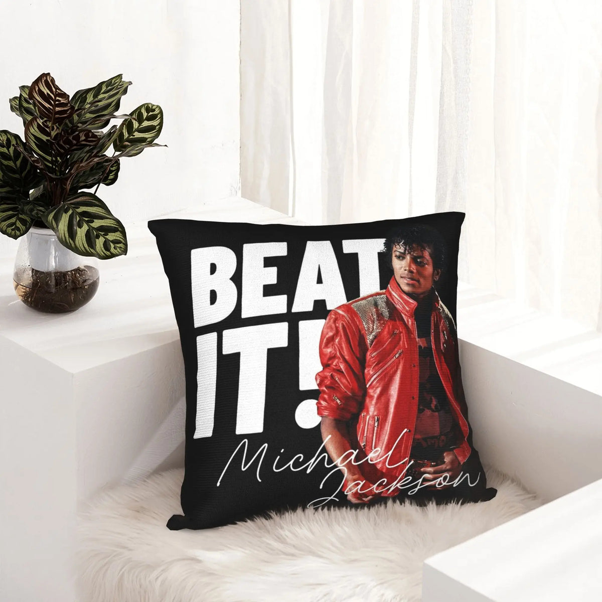 Michael Jackson Decorative Pillowcase with Hidden Zipper