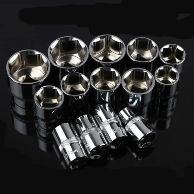 12-Piece Metric Socket Wrench Set