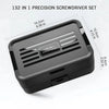 132-in-1 Precision Screwdriver Set with Color-Coded Bits and Magnetic Case
