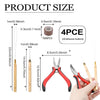 A set of hair extension installation tools including tweezers and silicone buttons for micro rings.