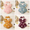 Baby Girl Sleeveless Floral Romper with Headband