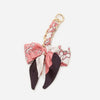Elegant Bow Chain Bag Strap with Hanging Charm