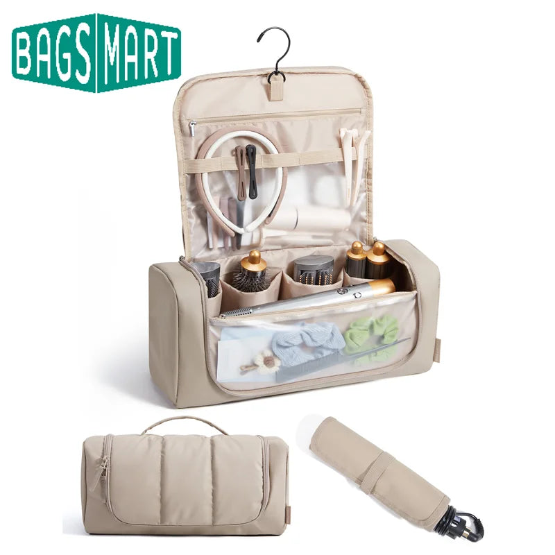 Travel Hair Tool Organizer with Hanging Hook