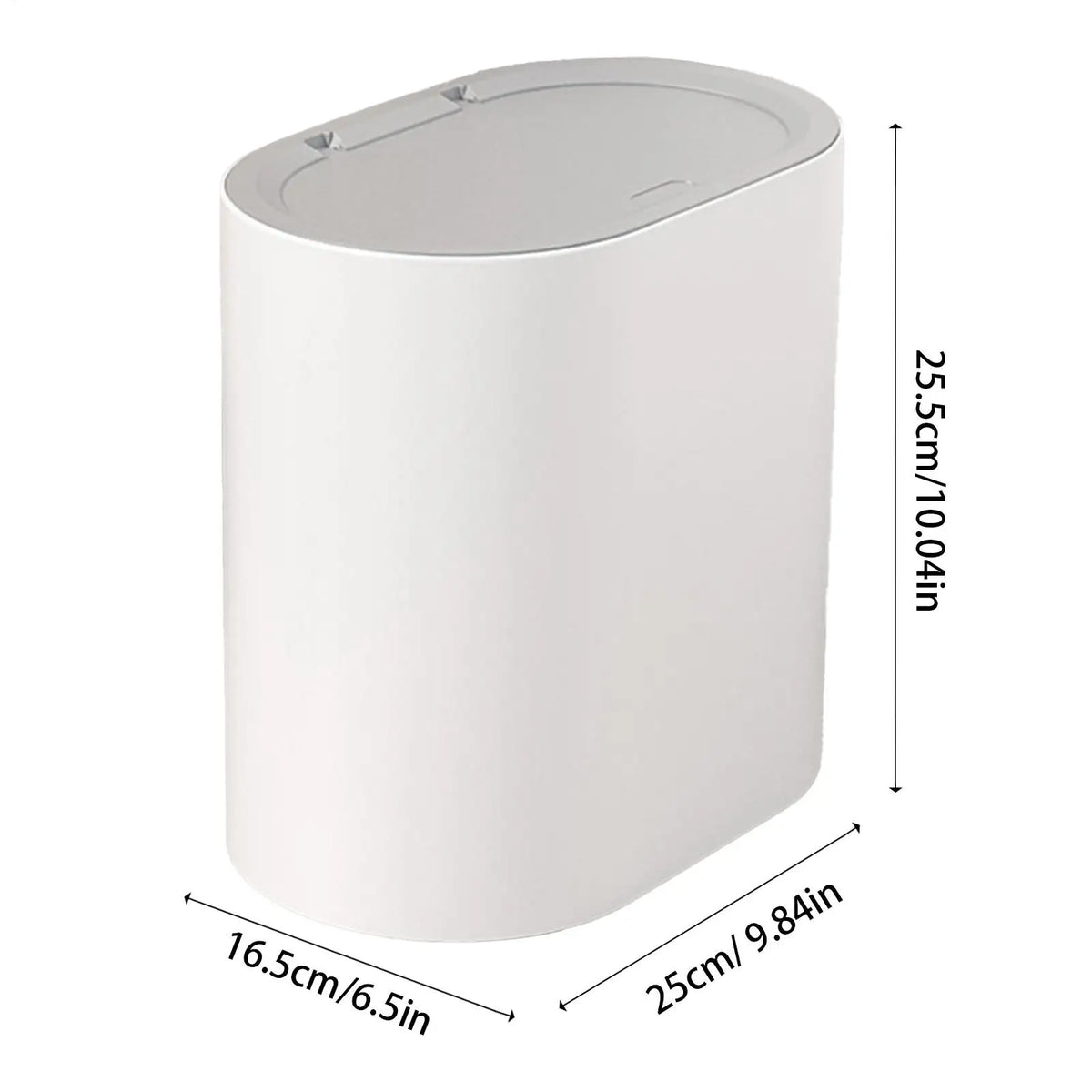 Press-Top Badezimmer-Mülleimer