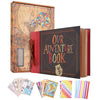 Eine Sammlung handgemachter Kraft-Scrapbook-Alben und Papierhandwerksartikel, darunter ein Abenteuerbuch und verschiedene Dek