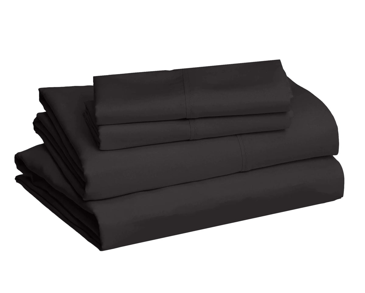 Ultra-Soft Microfiber 4-Piece Bed Sheet Set