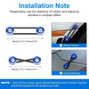 Installation note showing direct sleeve and cross nesing methods for a bumper fastener kit