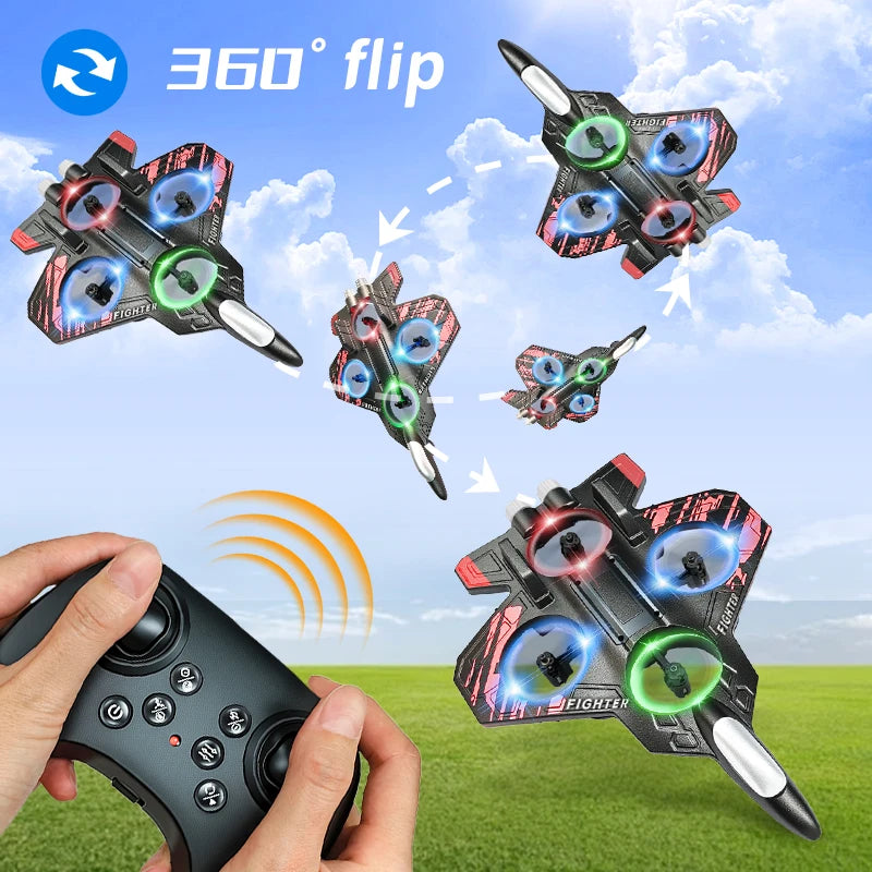 RC Stunt Foam Airplane with LED Lights