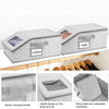 Stackable Fabric Hat Organizer with Clear Window
