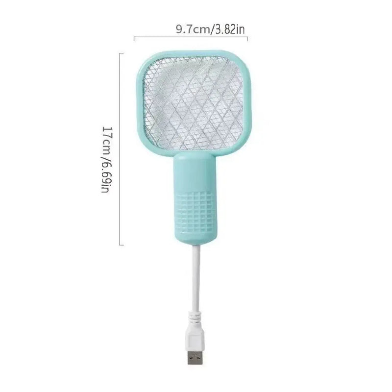 مضرب البعوض القابل للشحن عبر USB مع ضوء UV