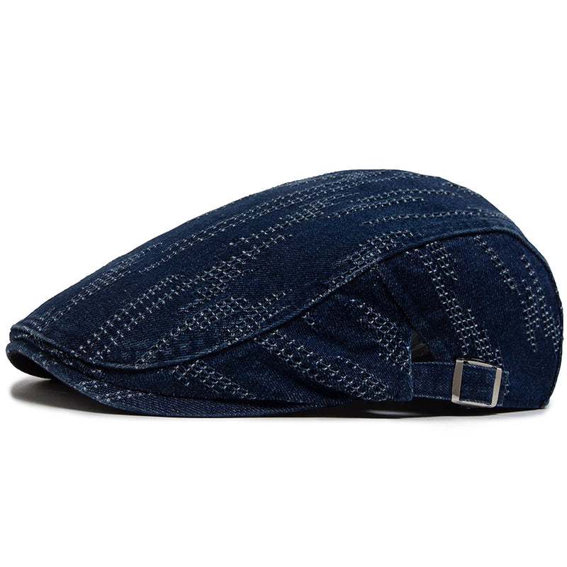 Vintage Plaid Cotton Beret