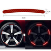Multicolor Reflective Wheel Hub Stickers for Cars and Motorcycles