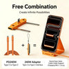 2-in-1 Foldable USB-C Fast Charging Stand with Detachable Cable